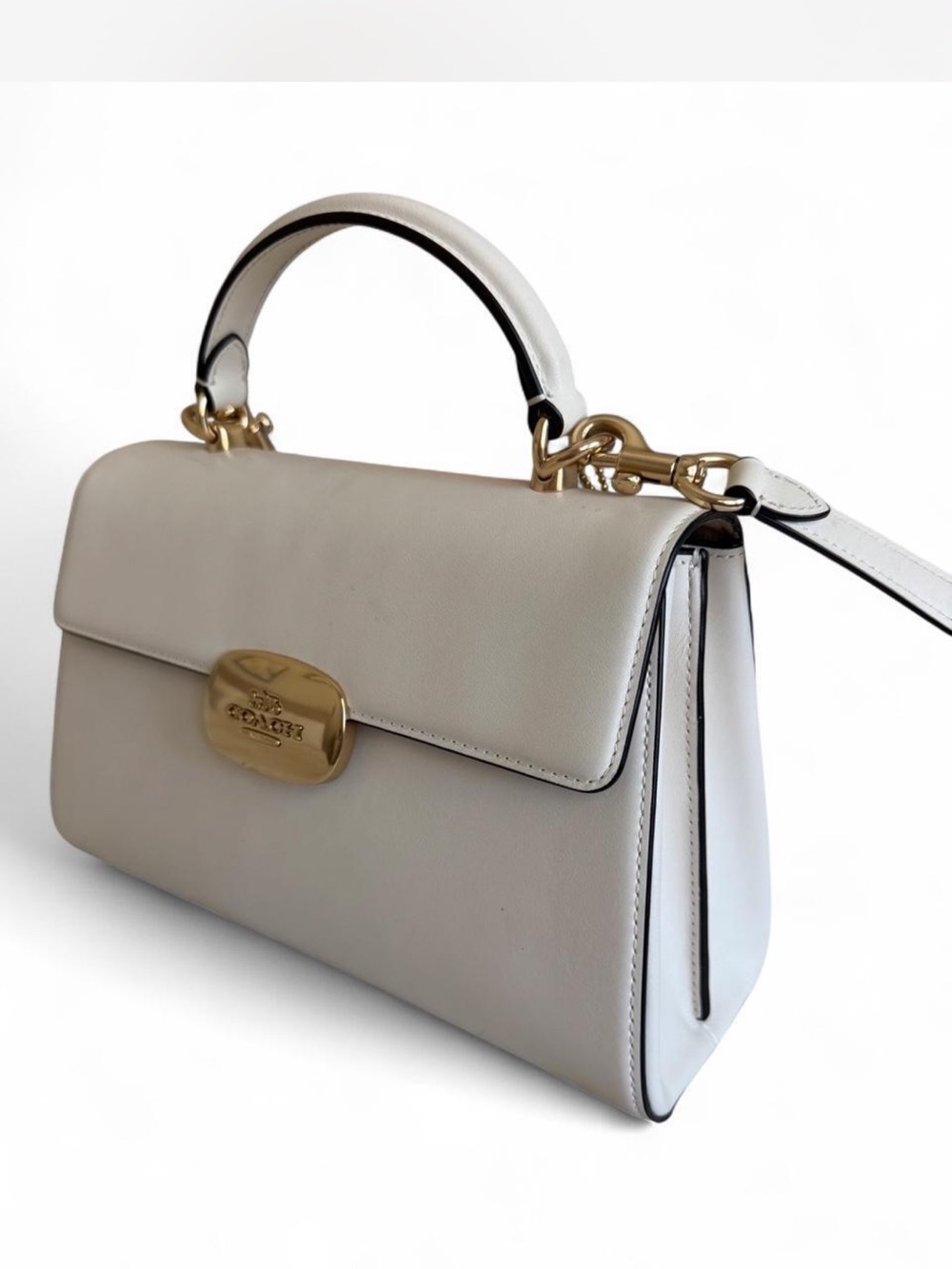 Coach Eliza Top Handle Bag with Gold Hardware